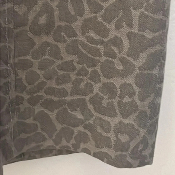 Rebecca Taylor | Fitted Retro style silk/linen blend dress Womens size 2 leopard - Picture 4 of 13